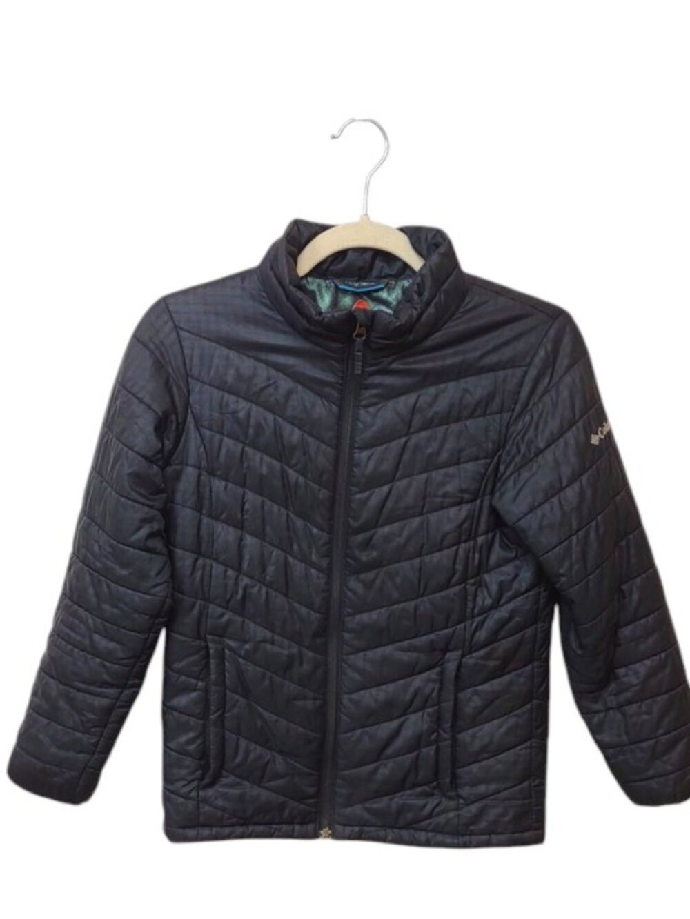 Columbia Women's Black Quilted Omni-Heat Insulated High Collar Puffer Jacket